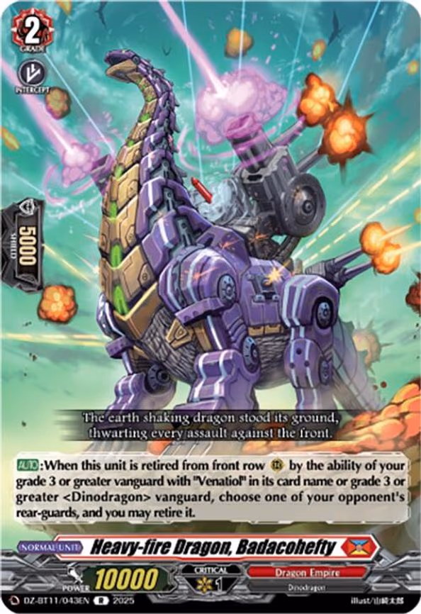Heavy-fire Dragon, Badacohefty - R (DZ-BT11/043EN)