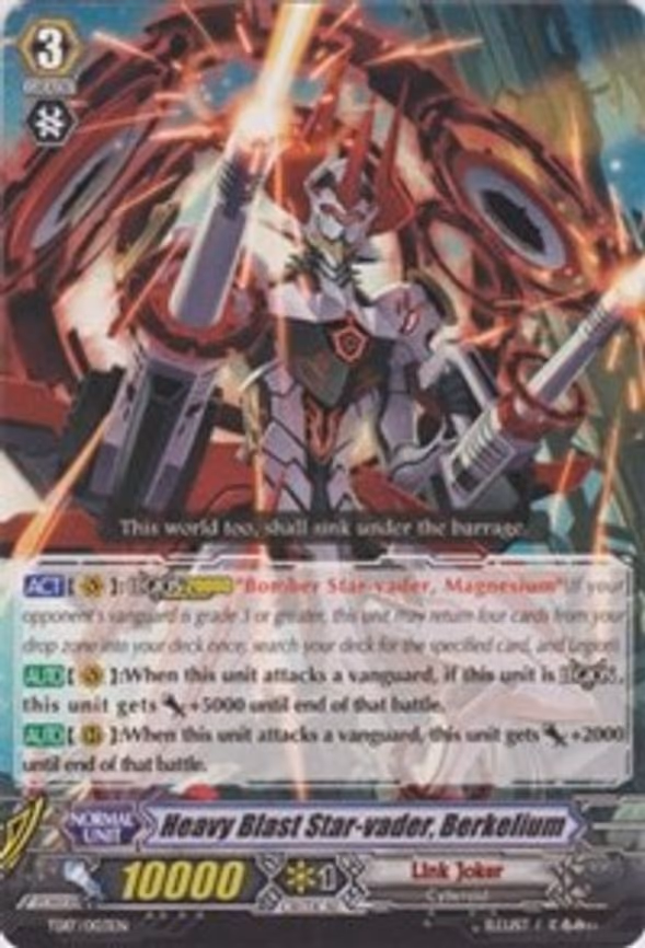 Heavy Blast Star-vader, Berkelium