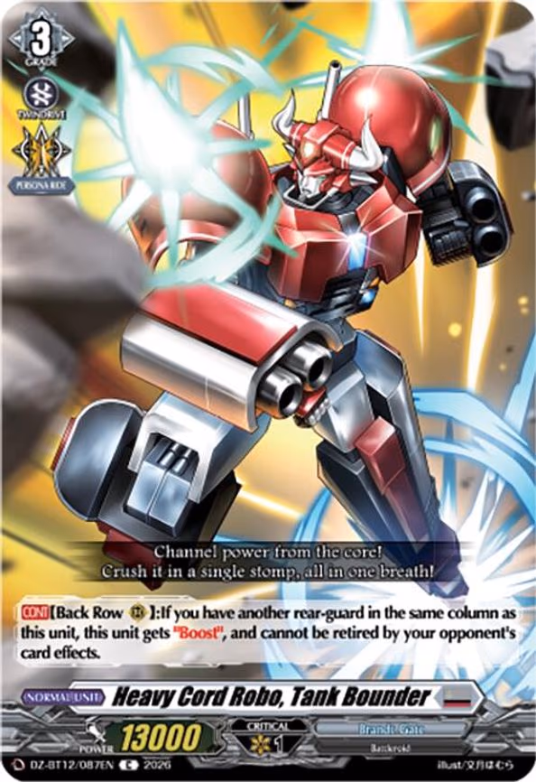 Heavy Cord Robo, Tank Bounder - C (DZ-BT12/087EN)
