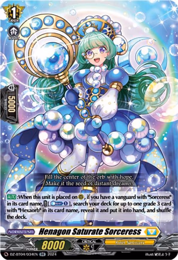Henagon Saturate Sorceress - RR (DZ-BT04/034EN)