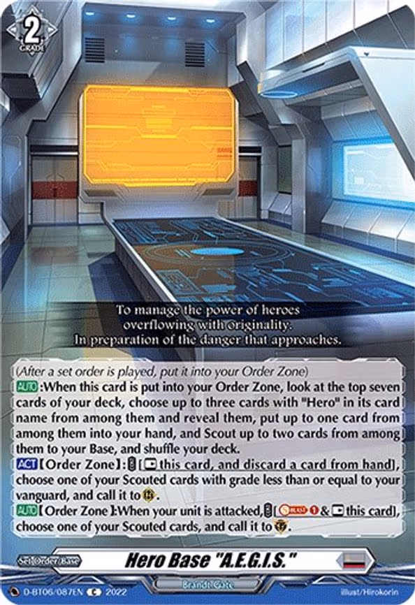 Hero Base "A.E.G.I.S." - C (D-BT06/087EN)