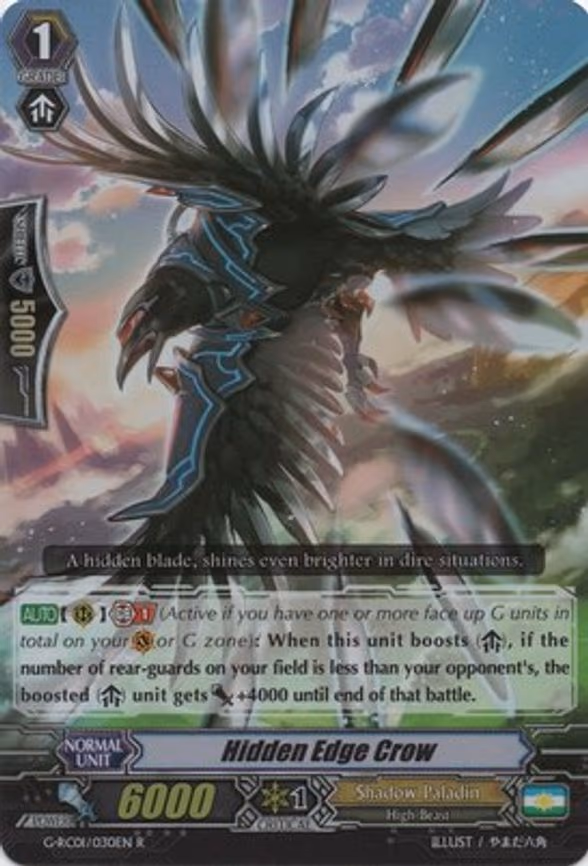 Hidden Edge Crow - R (G-RC01/030EN)