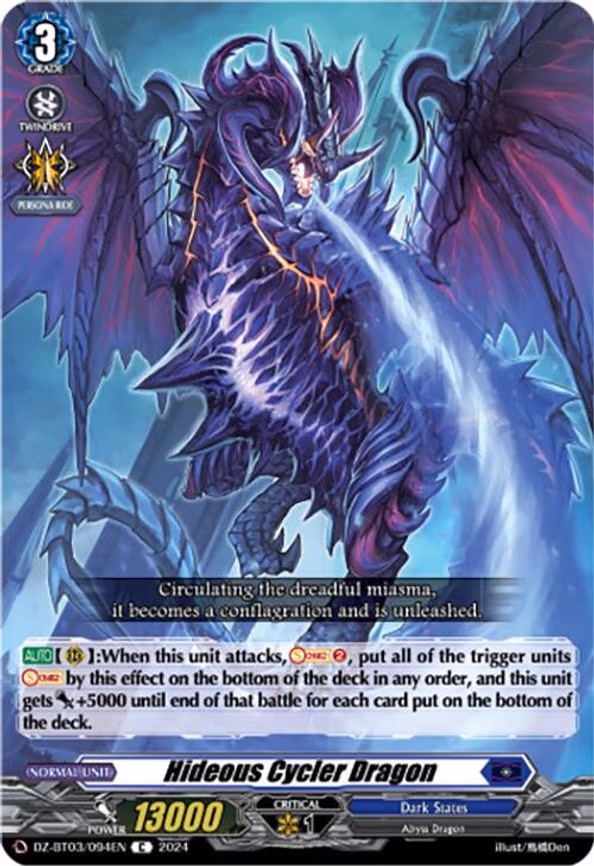 Hideous Cycler Dragon - C (DZ-BT03/094EN)