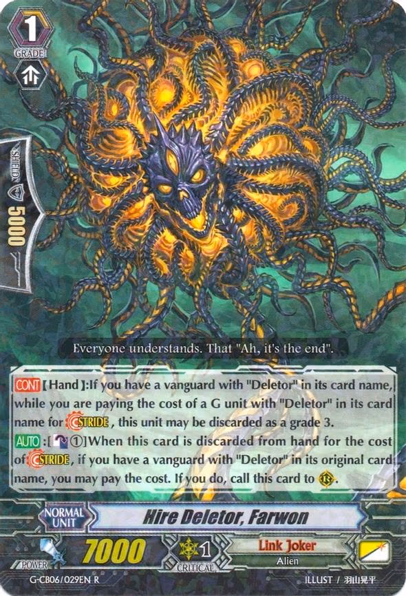 Hire Deletor, Farwon - R (G-CB06/029EN)