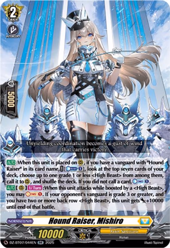 Hound Raiser, Mishiro - RR (DZ-BT07/044EN)