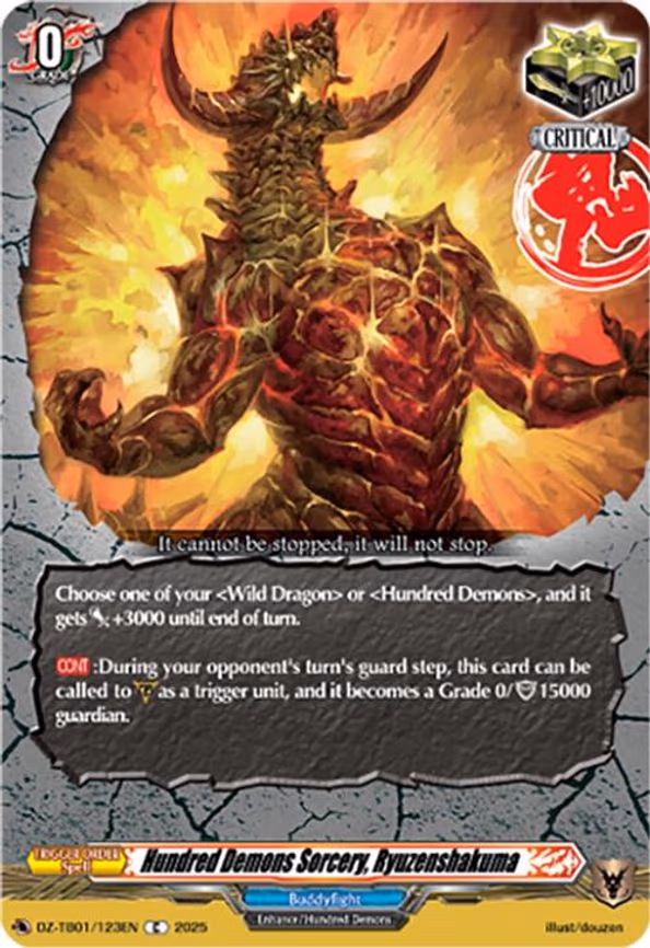 Hundred Demons Sorcery, Ryuzenshakuma - C (DZ-TB01/123EN)