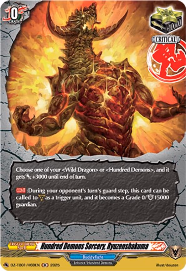 Hundred Demons Sorcery, Ryuzenshakuma - H (DZ-TB01/H69EN)