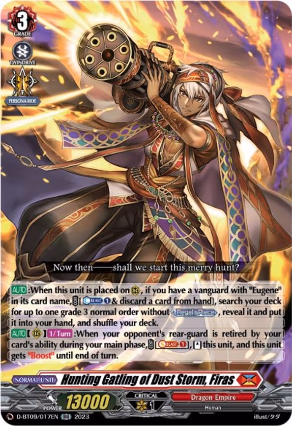 Hunting Gatling of Dust Storm, Firas - RR (D-BT09/017EN)