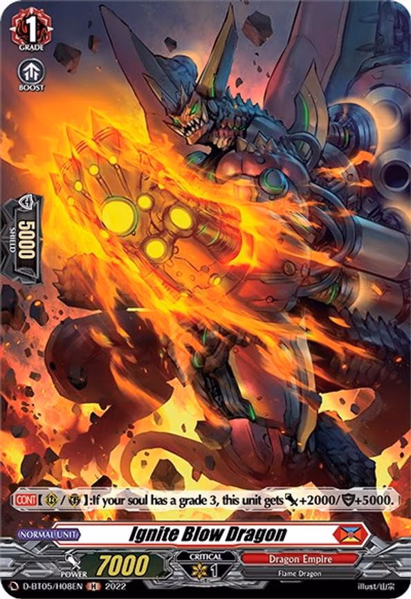 Ignite Blow Dragon (Holo) - H (D-BT05/H08EN)