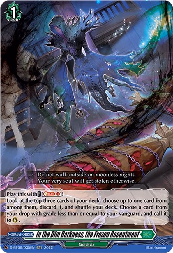 In the Dim Darkness, the Frozen Resentment - RR (D-BT06/035EN)