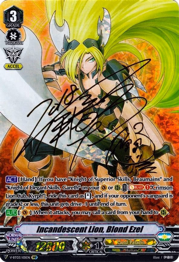 Incandescent Lion, Blond Ezel