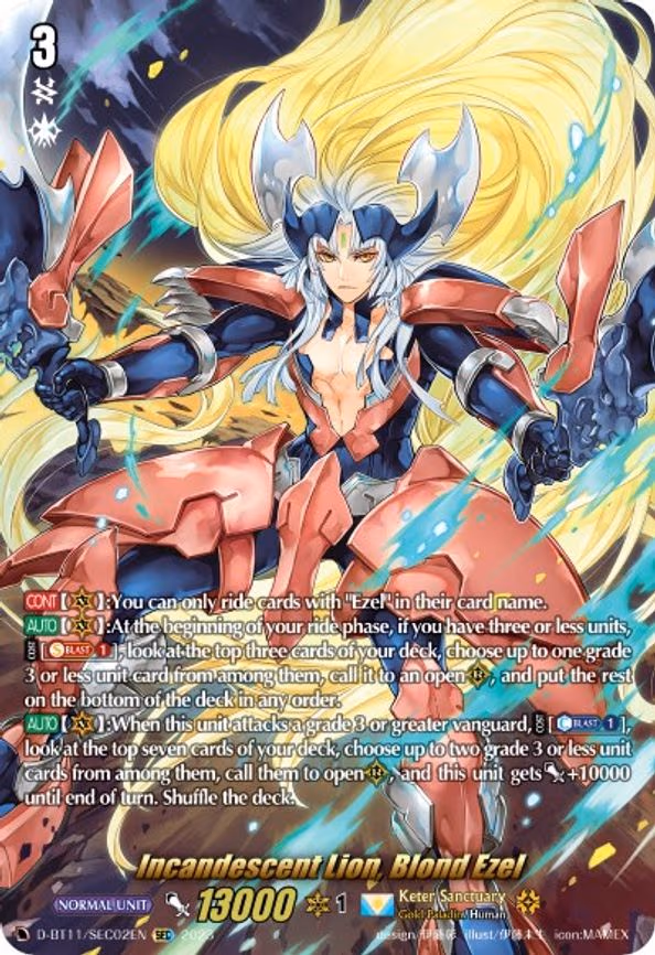 Incandescent Lion, Blond Ezel