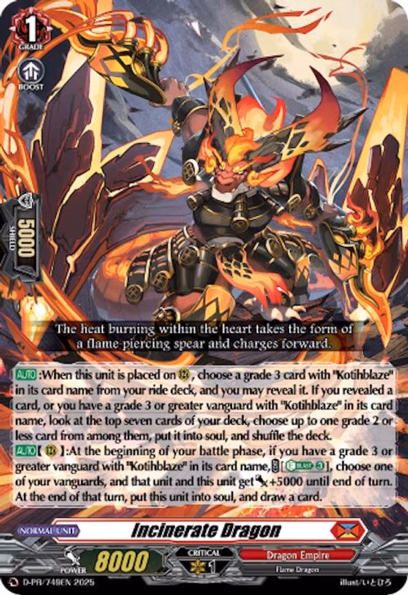 Incinerate Dragon - PR (D-PR/749EN)