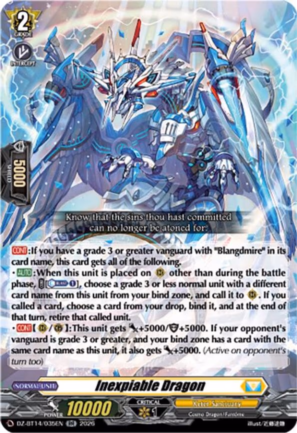 Inexpiable Dragon - RR (DZ-BT14/035EN)