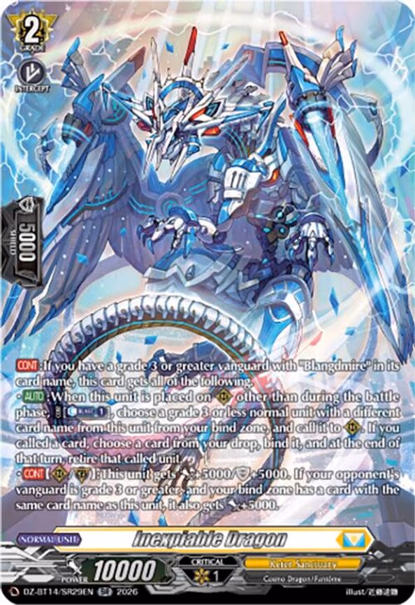 Inexpiable Dragon - SR (DZ-BT14/SR29EN)