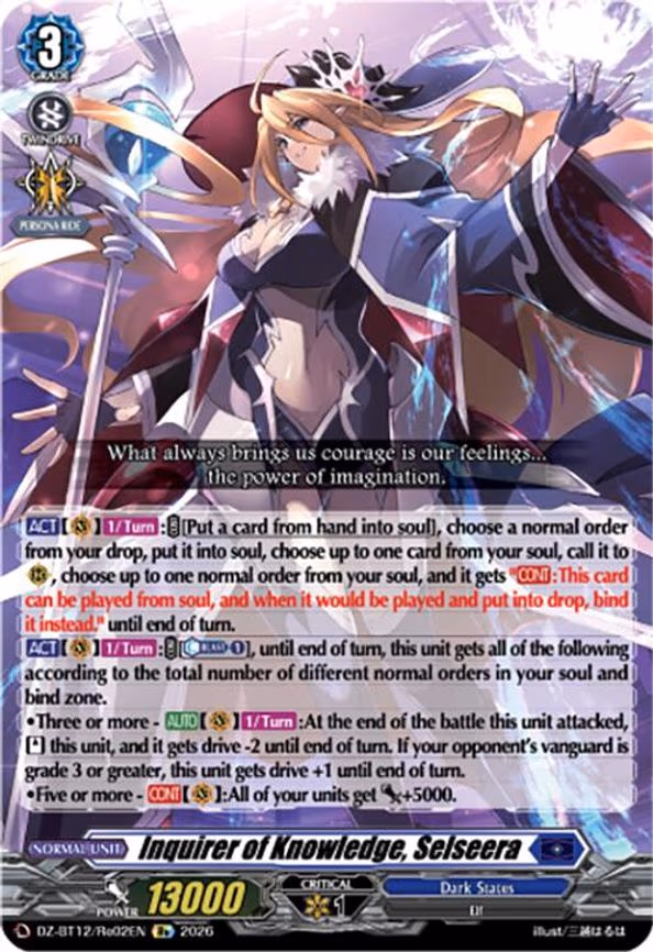 Inquirer of Knowledge, Selseera - RE (DZ-BT12/Re02EN)