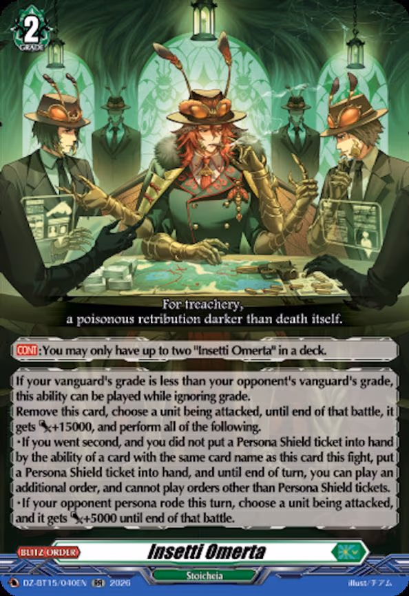 Insetti Omerta - RR (DZ-BT15/040EN)