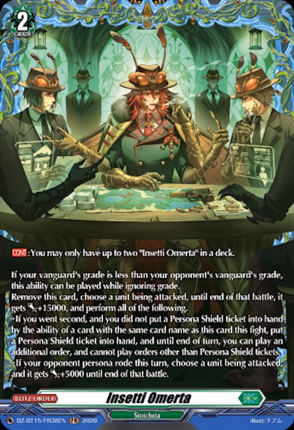 Insetti Omerta - Frame Rare (DZ-BT15/FR38EN)