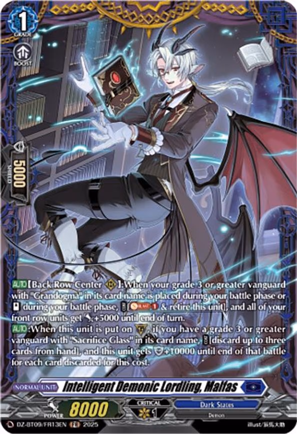 Intelligent Demonic Lordling, Malfas - Frame Rare (DZ-BT09/FR13EN)