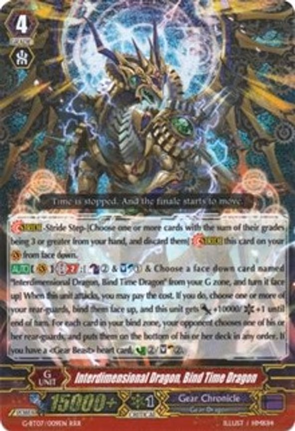 Interdimensional Dragon, Bind Time Dragon - RRR (G-BT07/009EN)