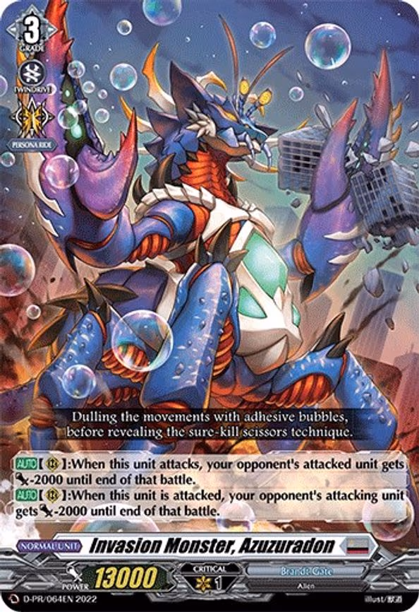Invasion Monster, Azuzuradon - PR (D-PR/064EN 2022)