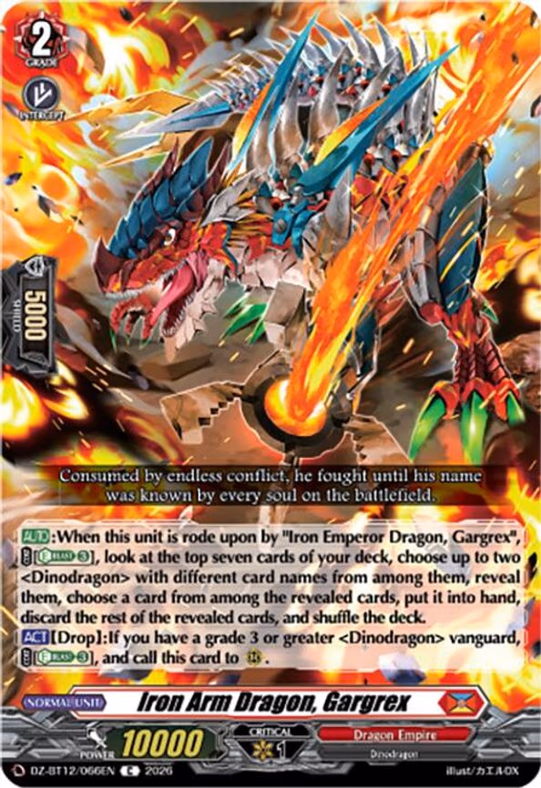 Iron Arm Dragon, Gargrex - C (DZ-BT12/066EN)