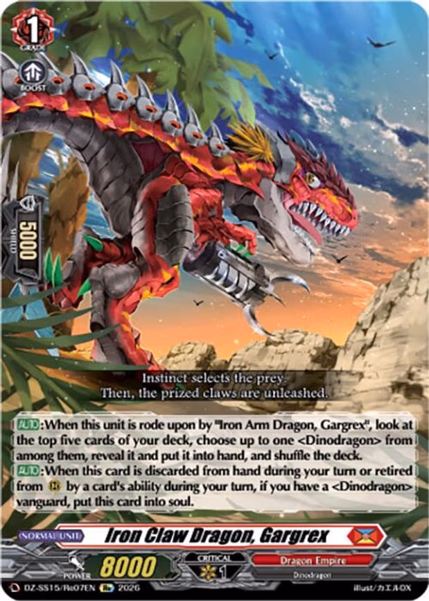 Iron Claw Dragon, Gargrex - RE (DZ-SS15/Re07EN)