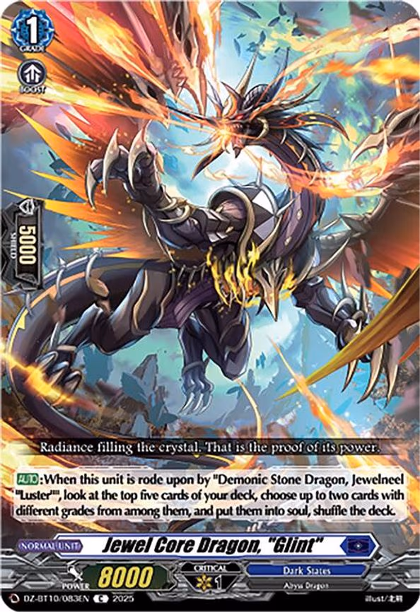 Jewel Core Dragon, "Glint" - C (DZ-BT10/083EN)