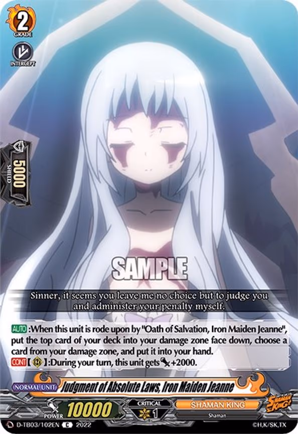 Judgment of Absolute Laws, Iron Maiden Jeanne - C (D-TB03/102EN)