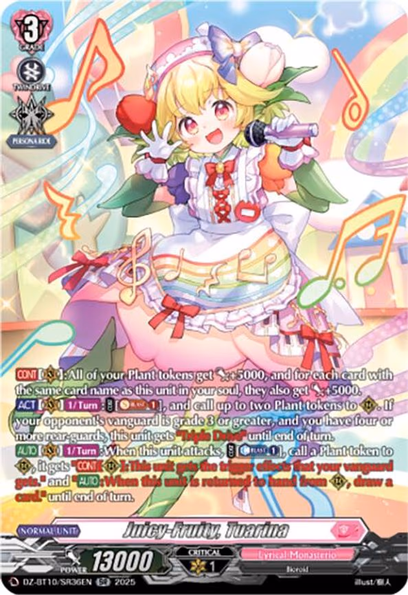 Juicy-Fruity, Tuarina - SR (DZ-BT10/SR36EN)