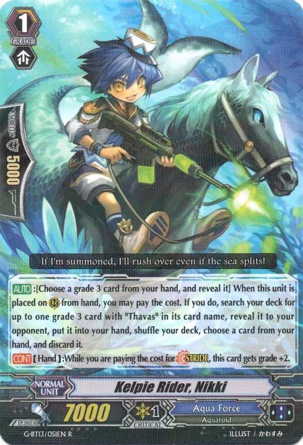 Kelpie Rider, Nikki - R (G-BT13/051EN)