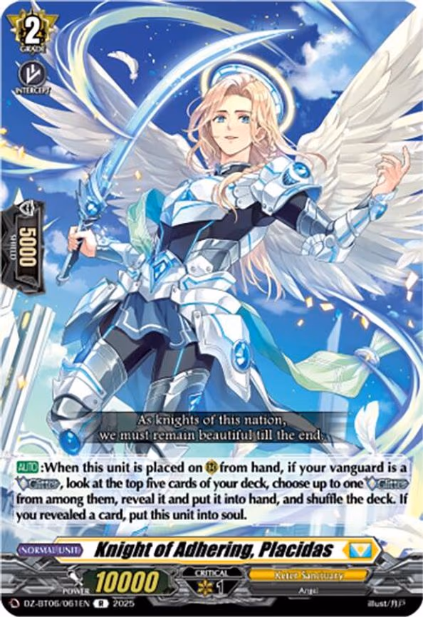 Knight of Adhering, Placidas - R (DZ-BT06/061EN)