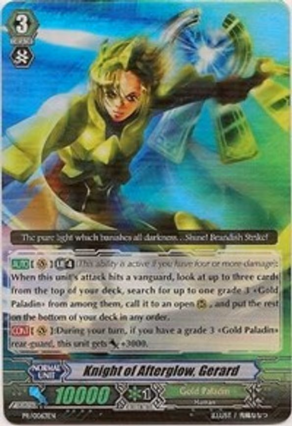 Knight of Afterglow, Gerard - PR (PR/0063EN)
