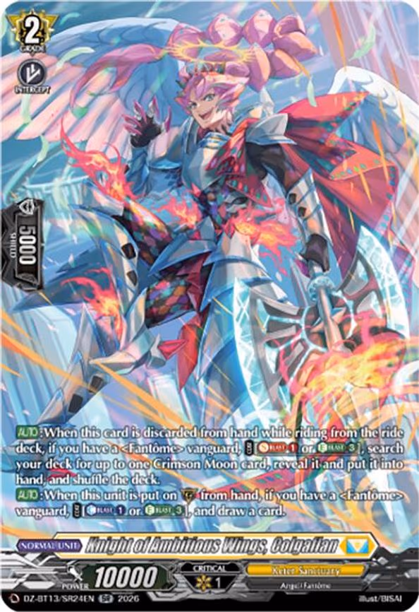 Knight of Ambitious Wings, Colgaflan