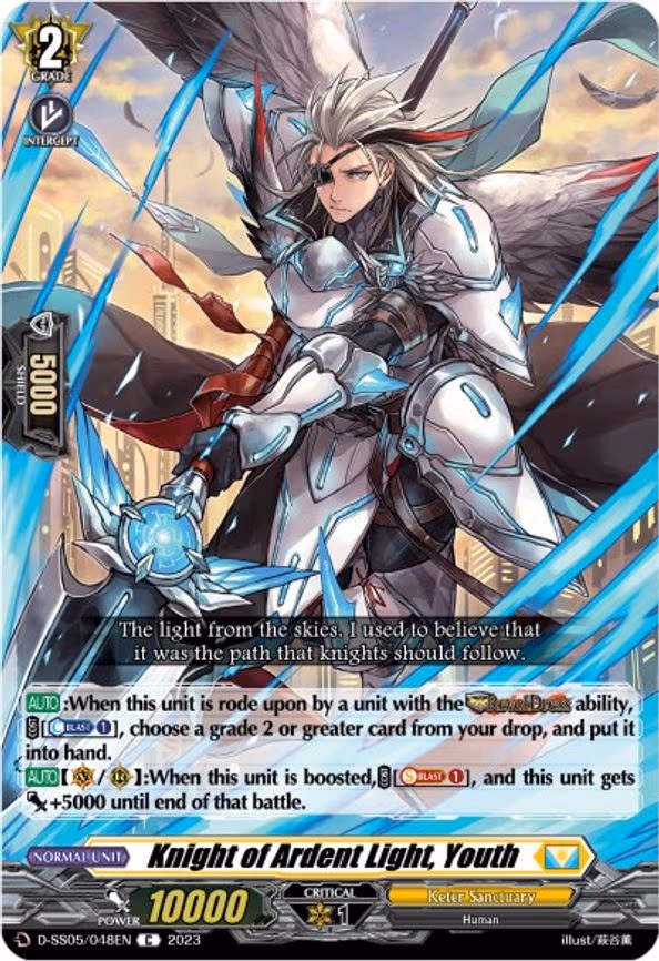 Knight of Ardent Light, Youth