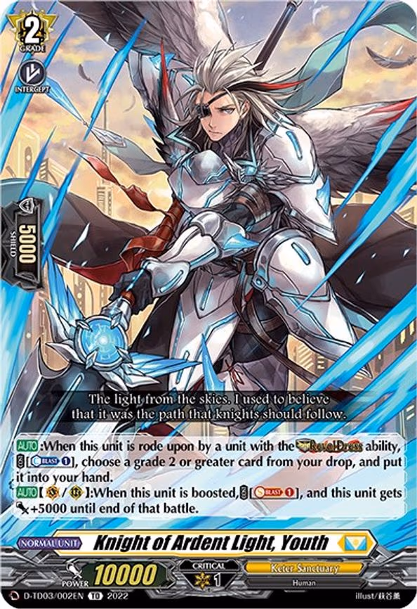 Knight of Ardent Light, Youth