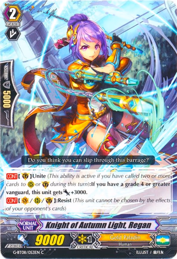 Knight of Autumn Light, Regan - C (G-BT08/053EN)