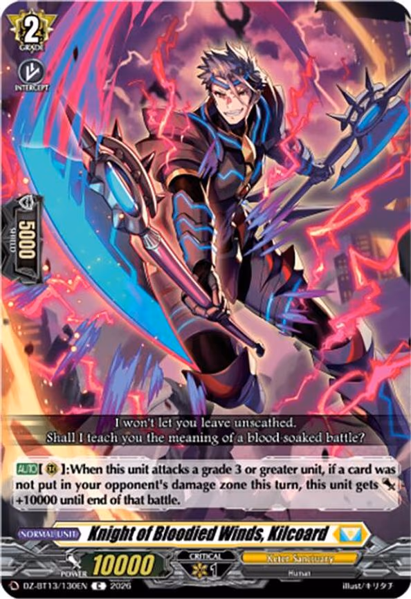Knight of Bloodied Winds, Kilcoard - C (DZ-BT13/130EN)