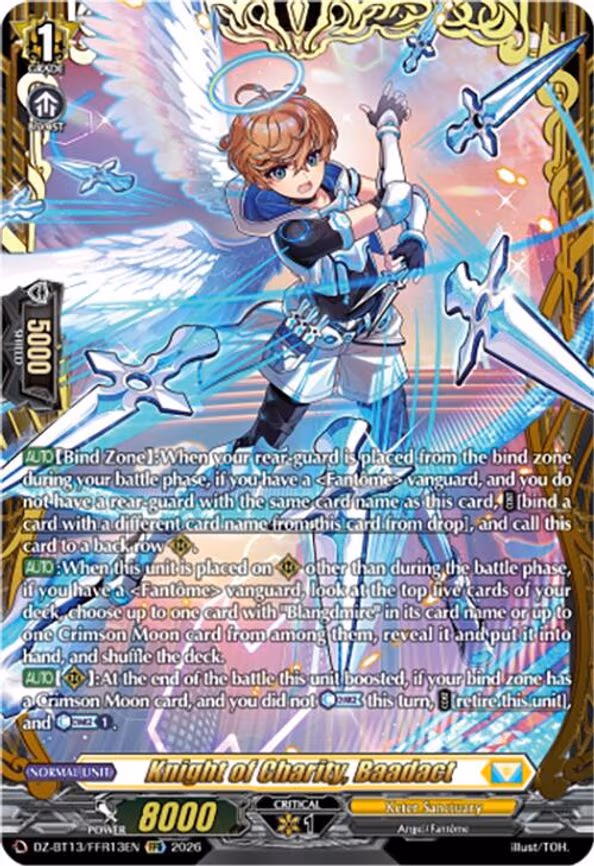 Knight of Charity, Baadact - Double Frame Rare (DZ-BT13/FFR13EN)