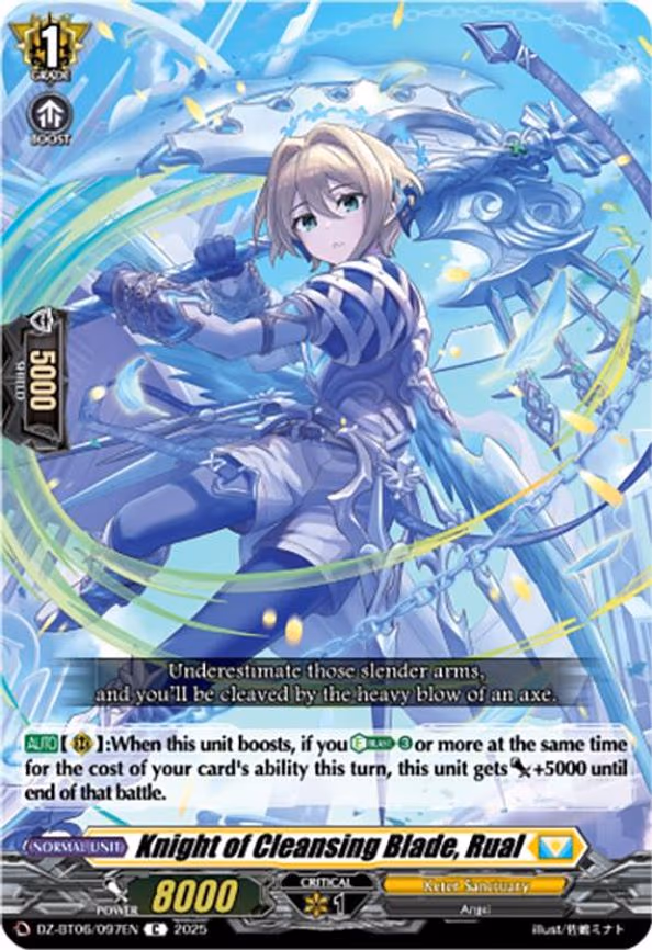 Knight of Cleansing Blade, Rual - C (DZ-BT06/097EN)