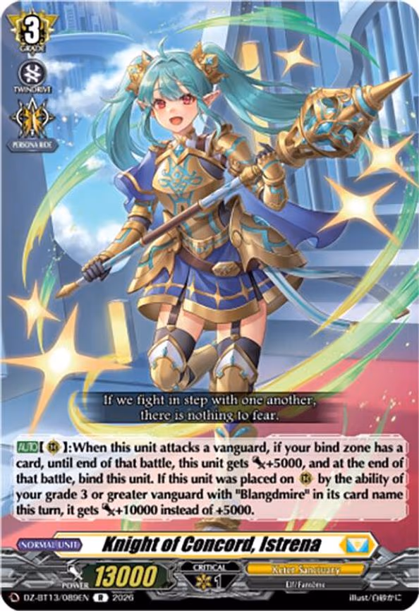Knight of Concord, Istrena - R (DZ-BT13/089EN)