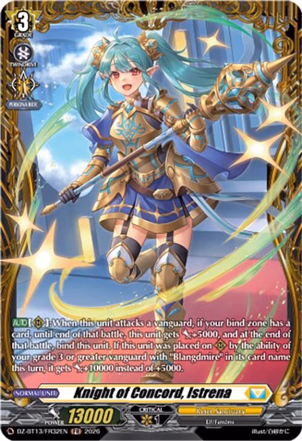 Knight of Concord, Istrena - Frame Rare (DZ-BT13/FR32EN)