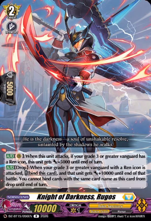 Knight of Darkness, Rugos - R (DZ-BT15/056EN)