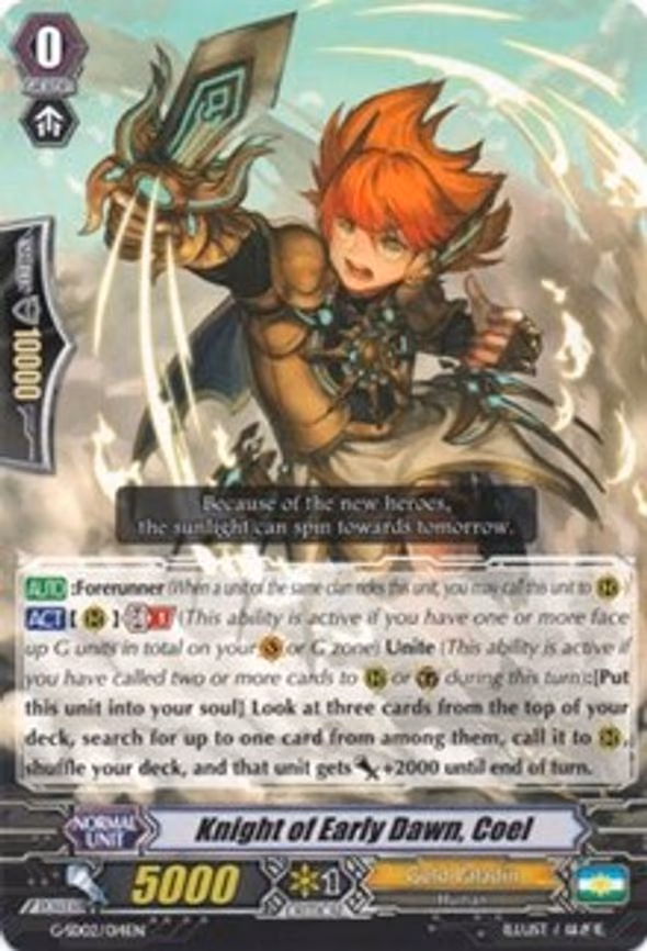 Knight of Early Dawn, Coel