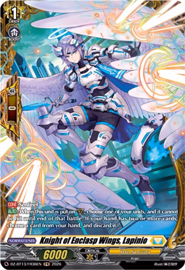 Knight of Enclasp Wings, Lapinio - Frame Rare (DZ-BT13/FR36EN)