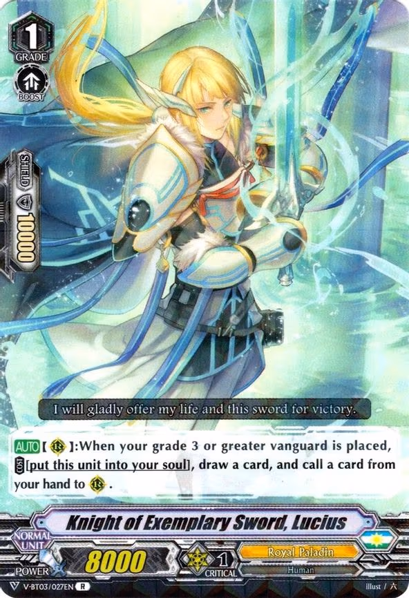 Knight of Exemplary Sword, Lucius - R (V-BT03/027EN)