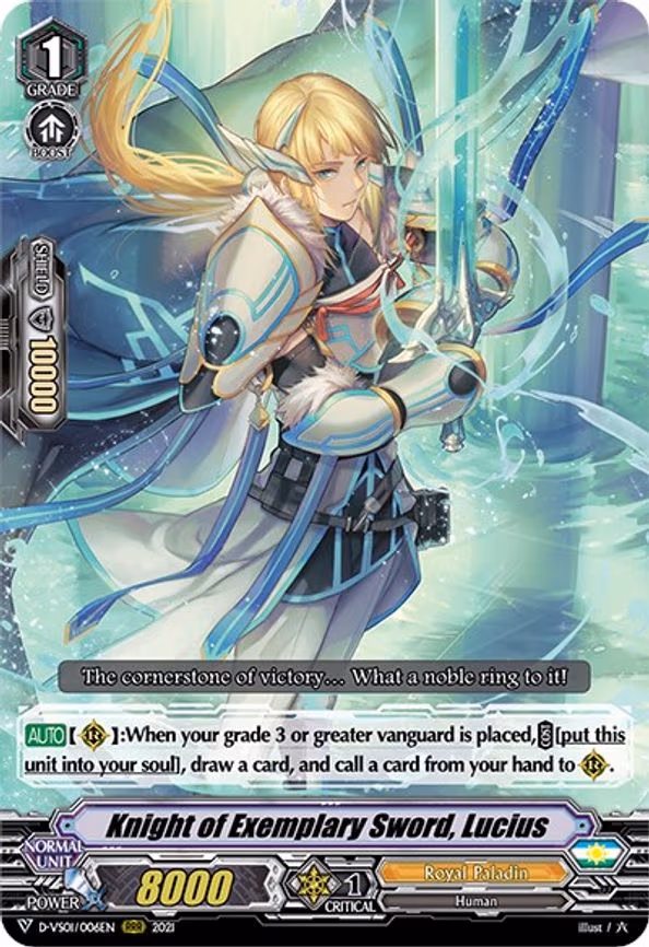 Knight of Exemplary Sword, Lucius - RRR (D-VS01/006EN)