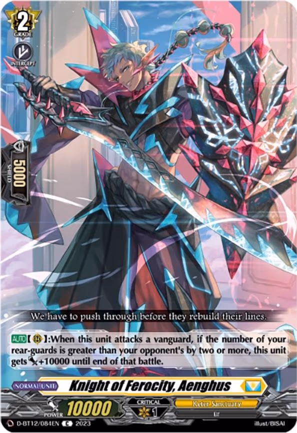 Knight of Ferocity, Aenghus - C (D-BT12/084EN)