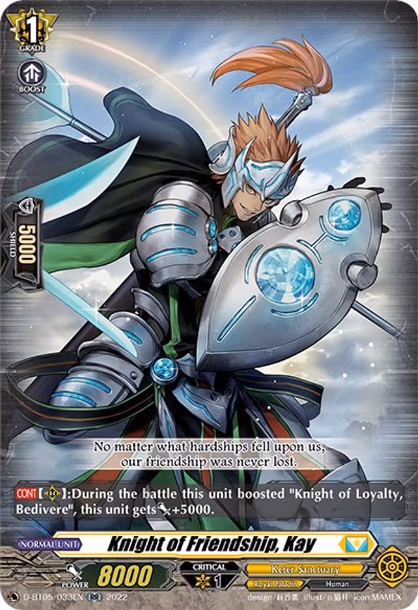 Knight of Friendship, Kay - RR (D-BT05/033EN)