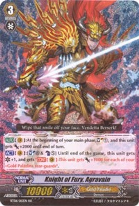 Knight of Fury, Agravain - RR (BT06/015EN)